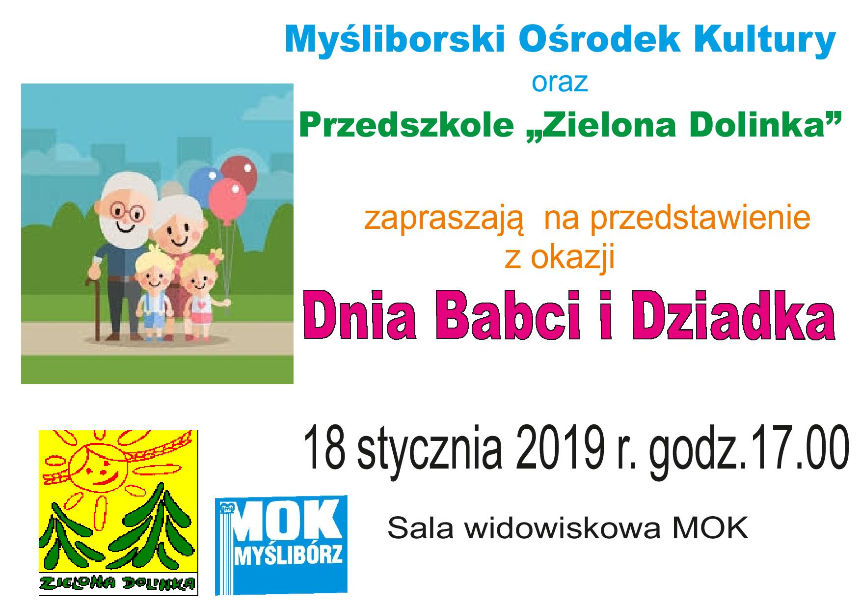 Dzień Babci I Dziadka Zaproszenie Przedszkole Publiczne Nr 1